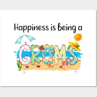 Happiness Is Being A Grams Summer Beach Happy Mother's Day Posters and Art